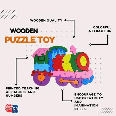 Alphabet and Number Wooden Jigsaw Puzzle (5 Variations)