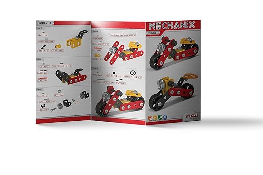 Mechanix Beginner STEM Toy| Bikes, Bulldozer, Giant Wheel