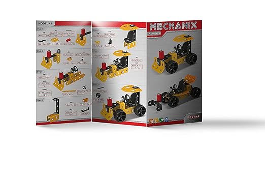 Mechanix Beginner STEM Toy| Bikes, Bulldozer, Giant Wheel