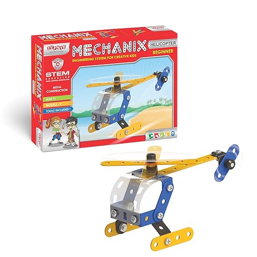 Mechanix Beginner STEM Toy| Bikes, Bulldozer, Giant Wheel