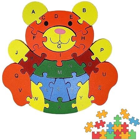 Alphabet and Number Wooden Jigsaw Puzzle (5 Variations)