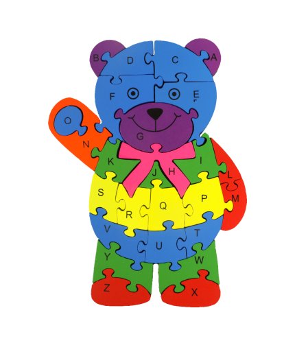 Alphabet and Number Wooden Jigsaw Puzzle (5 Variations)