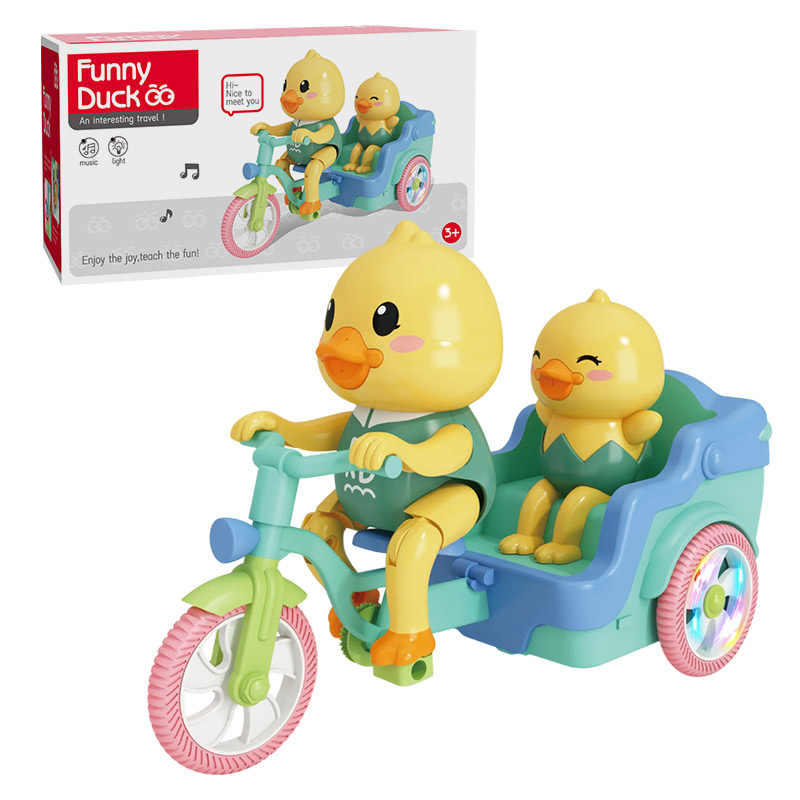 Electric Tricycle | Bump & Go Action with Lights & Music | Funny Rabbit | Funny Duck