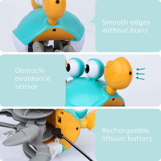 Crawling Crab Baby Toy | Electronic Musical Light up Toy