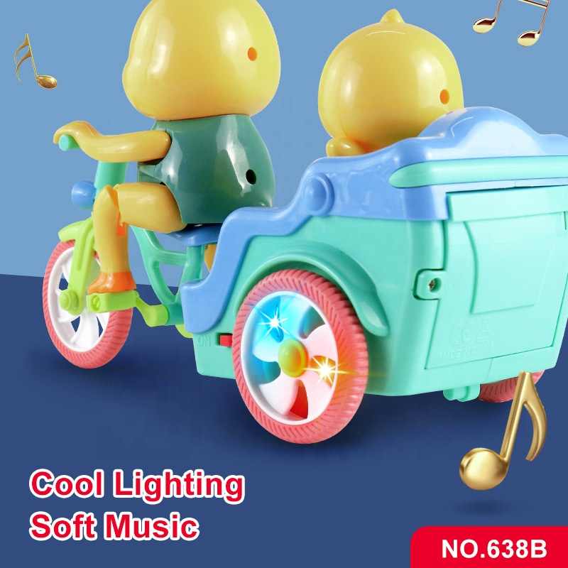 Electric Tricycle | Bump & Go Action with Lights & Music | Funny Rabbit | Funny Duck