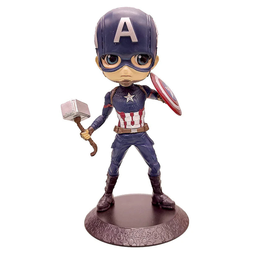 Captain America Q Posket – 15 cm | Movable Head | Limited Edition Collectible