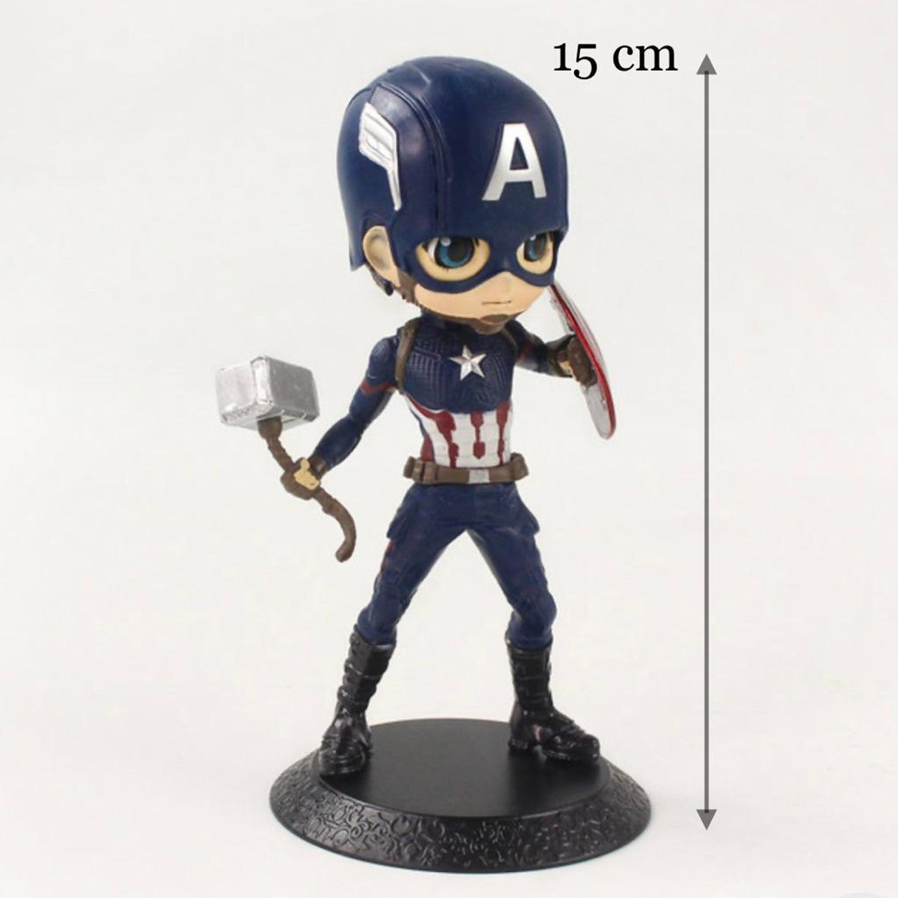 Captain America Q Posket – 15 cm | Movable Head | Limited Edition Collectible