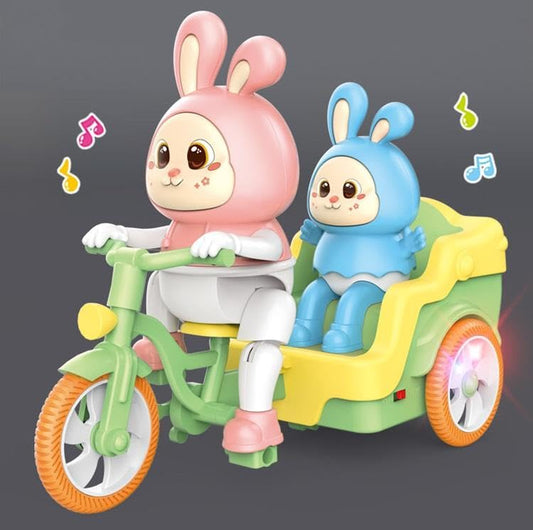 Electric Tricycle | Bump & Go Action with Lights & Music | Funny Rabbit | Funny Duck
