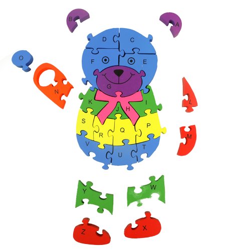 Alphabet and Number Wooden Jigsaw Puzzle (5 Variations)