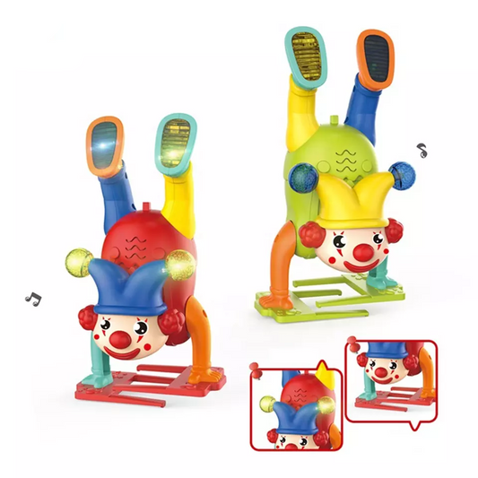 Dancing Upside Down Joker Clown Toy with Music & Lights