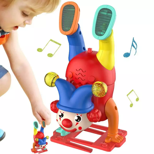 Dancing Upside Down Joker Clown Toy with Music & Lights