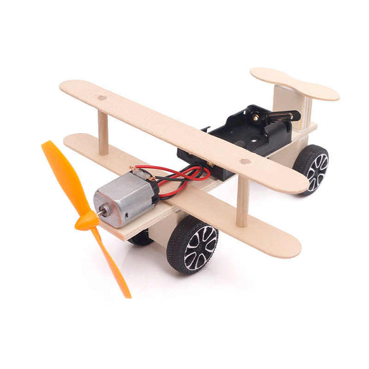 DIY Electric Aircraft Glider Kit with Double Lantern – STEM Science Experiment Toy for Kids