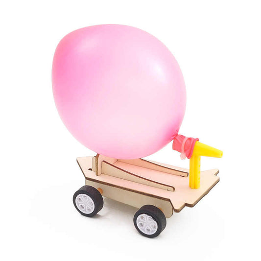 DIY Balloon-Powered Car Kit – STEM Physics Experiment Toy for Kids